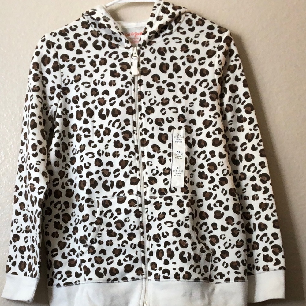 Cheetah print hoodie.